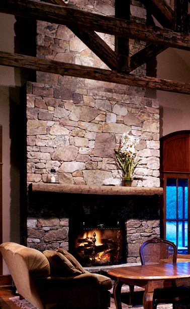 Antique Beams - Living Room