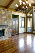 Antique American Chestnut Flooring - Living Room
