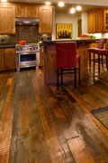 Authentic Distressed Flooring - Kitchen