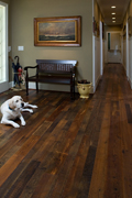 Authentic Distressed Heart Pine Flooring - Hallway