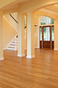 Vertical Rift Heart Pine Floor - Foyer