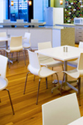 Vertical Rift Heart Pine Floor - Dining Room
