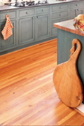 Select Grade Heart Pine Flooring - Kitchen