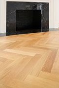Rift & Quartered White Oak Flooring - Fireplace
