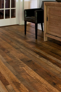 Weathered Antique Pine Flooring - Sitting Room
