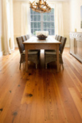 Hermitage Reclaimed Heart Pine Flooring- Dining