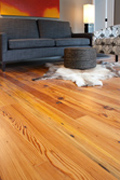 Character Antique Heart Pine Floor - Sitting
