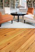 Character Reclaimed Heart Pine Floor - Study