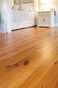 Hermitage Antique Pine Flooring - Bedroom
