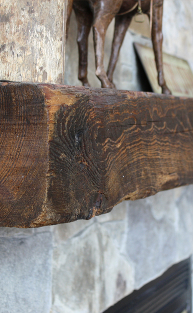 Reclaimed Distressed Fireplace Mantel