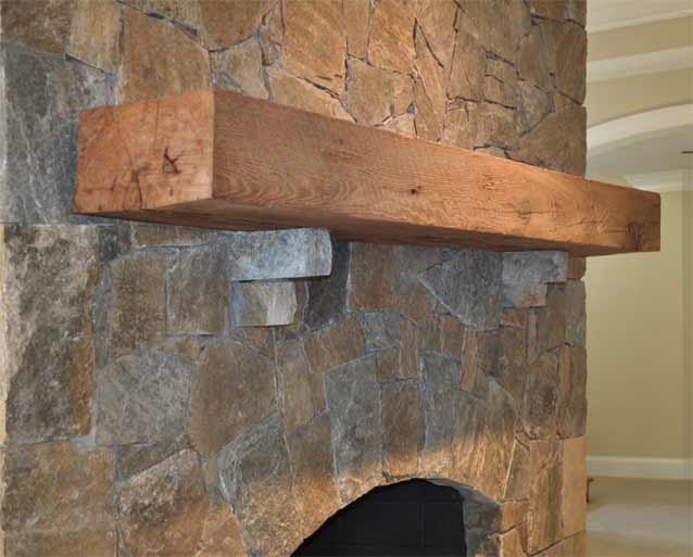 Reclaimed Oak Mantel Mountain Lumber Company
