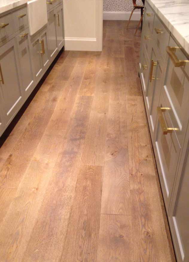 Character grade white oak with custom finish Mountain Lumber Company